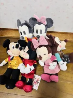 【3点セット】ミッキー&ミニー ぬいぐるみ