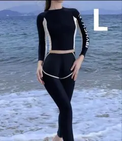 レディース セパレート フィットネス水着 体型カバー 4点セット 上下セット