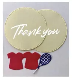 ゆうぐ様　テニステーマのペーパークラフト素材セット