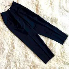 ELLE SPORTS ウール100 スラックス（40）ネイビー 金ボタン