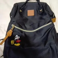 ミッキーマウス 黒 ナイロンリュック
