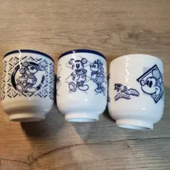 ミッキー・ミニー 湯飲み3個セット