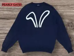 PEARLY GATES パーリーゲイツ　ニットセーター　ネイビー サイズ2