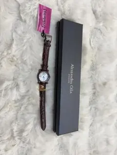 Alessandra Olla アナログ腕時計 ブラウン