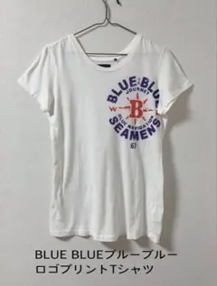 BLUE BLUEブルーブルー ロゴプリントTシャツのサムネイル
