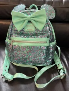 ディズニー　海外　ラウンジフライ　ミントグリーン　スパンコール　リュック　バッグ 2025年最新】ディズニー リュック スパンコールの人気アイテム