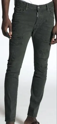 DSQUARED2 Skater Jean 2021SS カーキ46美品