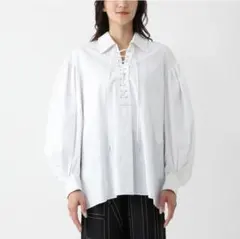 美品　CHLOE　クロエ　レースアップ　ブラウス　ホワイト　白　36のサムネイル
