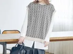 しまむら yokopiコラボ ニットベスト Lサイズ