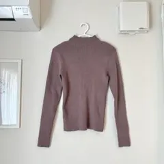【GRL完売品】ハイネックリブニットトップス モカ Cu441
