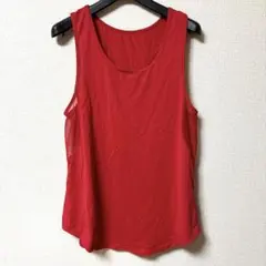 快適！　タンクトップ　赤　レッド　スポーツ　フィットネス　レディース　Mサイズ