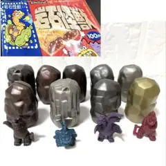 希少 当時物 森永 チョコスナック 岩石怪獣 4体 カプセル9個 昭和レトロ 希少 当時物 森永 チョコスナック 岩石怪獣 4体 カプセル9個 昭和