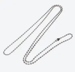 925 Sterling Silver ボールチェーン ネックレス