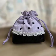 4点セットが入る♡保冷保温お弁当巾着袋