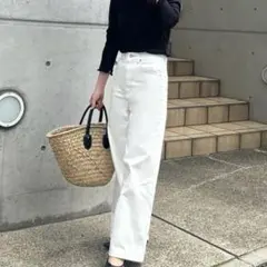 ユニクロ　バギージーンズデニム　21のサムネイル