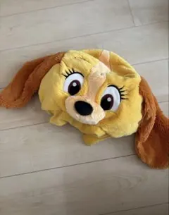 レディ ぬいぐるみキャップ ファンキャップ　イエロー　ディズニー　わんわん物語