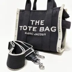 美品✨ マークジェイコブス 2way トートバック ブラックデニム パッチ