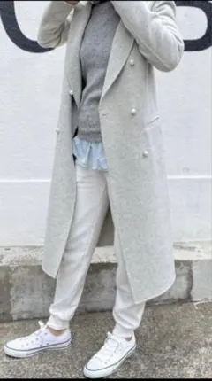 極美品✨MADISONBLUE　パール　ロングコート　S　ライトベージュ 2025年最新】マディソンブルー パール コートの人気アイテム