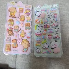 かわいい動物キャラクターお尻シール2シートセット