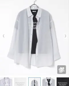 COLZA シアーシャツ 長袖 Sサイズのサムネイル
