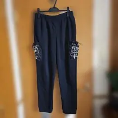 A TWO J裏起毛刺繍ポケットジョガーパンツ