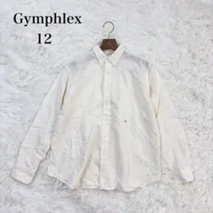 Gymphlex（12）ボタンダウンシャツ　アイボリー　日本製　長袖のサムネイル