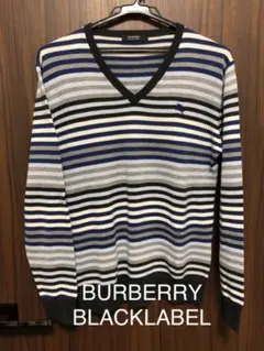 【美品】【BURBERRY】バーバリーブラックレーベルセーター