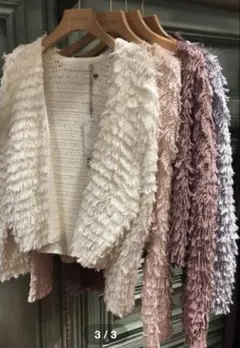 ココディール ループフリンジカーディガン ボレロ