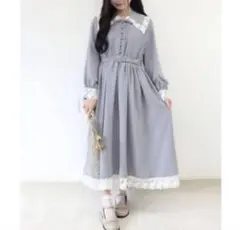 another angelus グレー レース付きワンピースのサムネイル