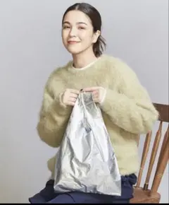 新品 baggu バグー　メタリック　シルバー　baby