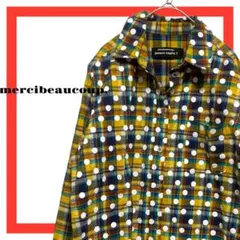 mercibeaucoup メルシーボークー 長袖シャツ ネルシャツ チェック