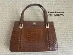 値下げ中⭐︎Pierre Balmain ピエールバルマン　本革レトロハンドバッグのサムネイル