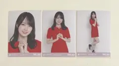 乃木坂46 生写真 賀喜遥香 ポロシャツワンピ 3種 コンプ