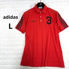 adidas ゴルフウェア ポロシャツ L メンズ ドライ スリーライン ゴルフ