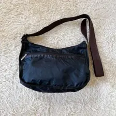 美品☆ レスポートサック ショルダーバッグ　 オールブラック　軽量　旅行