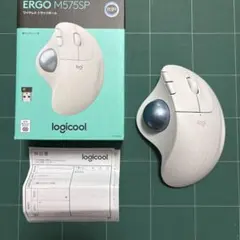ロジクール ワイヤレスマウス トラックボール　ERGO　ホワイト　白