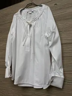 美品✨マックスマーラ シフォン フリル Tシャツ カットソー グレー