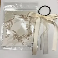 結婚式 ヘアアクセサリー ヘッドドレス 髪飾り お呼ばれ 上品 ゴールド