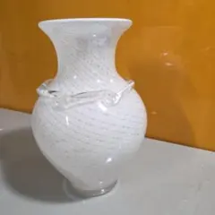 ガラス花瓶 一輪挿し ホワイト系