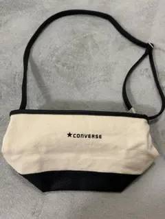 期間限定お値下げ CONVERSE ショルダーバッグ アイボリー/ブラック