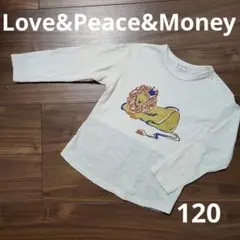 Love&Peace&Money　ラブアンドピースアンドマネー　ライオンTシャツのサムネイル
