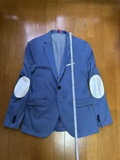 ZARA MAN！ブルージャケット エルボーパッチ サイズ48 Mぐらいカジュア