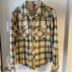 element チェック柄フランネルシャツ M