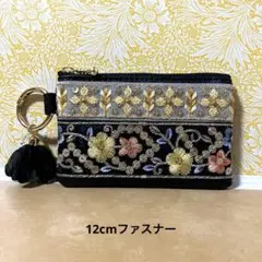 インド刺繍リボン キーケースポーチ（内ポケット付き - メルカリ