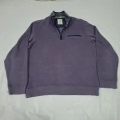 NATURAL FLAVOR パープル ジップアップ トレーナー