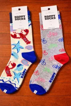 Happy Socks ロブスター 自転車 デザイン ソックス