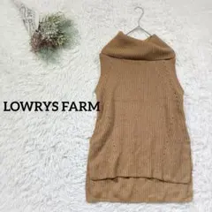 リブタートルネック ニット