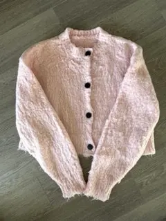 前後2way シャギーショートニットカーディガン⭐︎モヘア