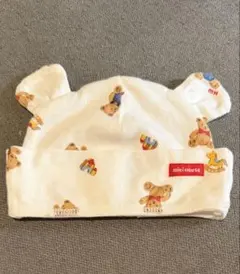 (美品)ミキハウス　新生児用　帽子