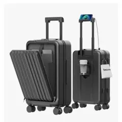 新品未使用❣️ キャリーバック 機内持ち込み スーツケース フロントオープン